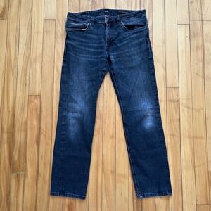 HUGO BOSS Mens Dark Wash Slim Fit Stretch Jeans Candiani Size 32x32